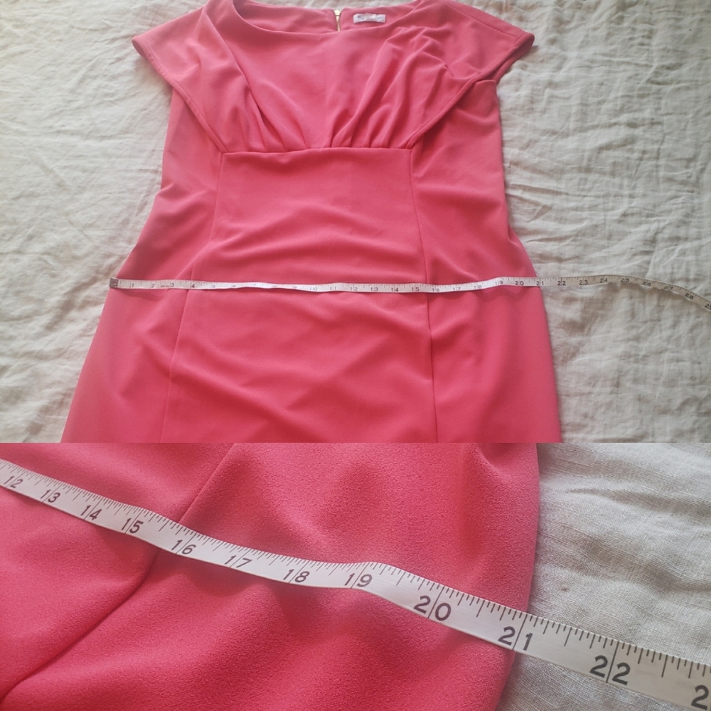 CALVIN KLEIN Capelet Empire-Waist Sheath Dress: size 16 - Picture 8 of 13